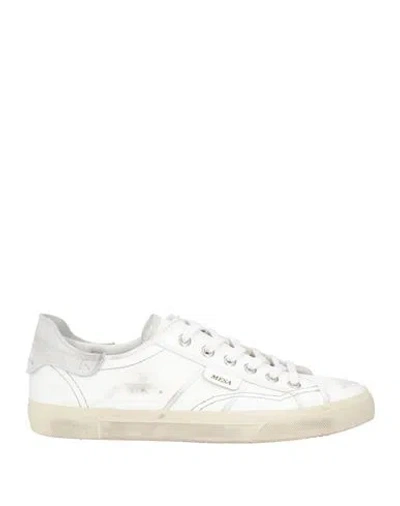 Hidnander Man Sneakers White Size 8 Synthetic Material In Multi
