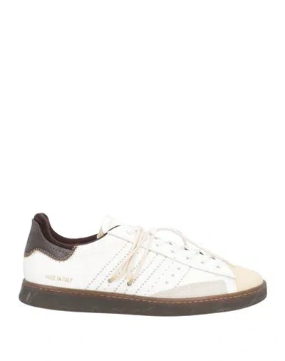 Hidnander Man Sneakers White Size 9 Leather