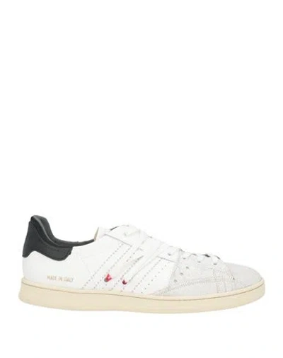 Hidnander Man Sneakers White Size 9 Leather