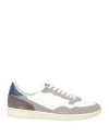 Hidnander Man Sneakers White Size 9 Leather In Multi