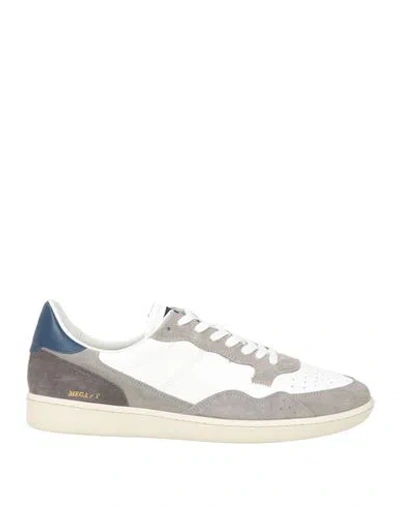 Hidnander Man Sneakers White Size 9 Leather In Multi