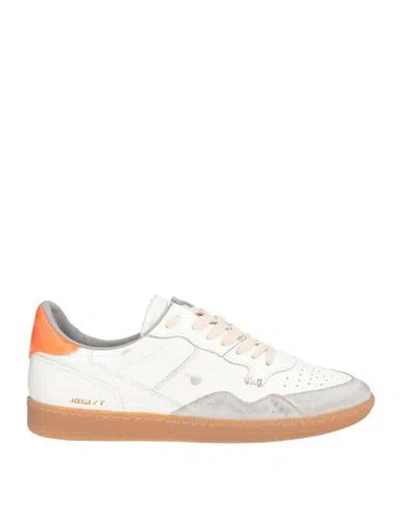 Hidnander Man Sneakers White Size 9 Leather In Multi