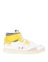 Hidnander Man Sneakers White Size 9 Leather In Multi
