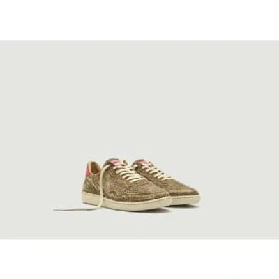 Hidnander Mega T Low Leather Trainers In Brown