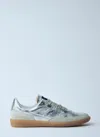 Hidnander Mega T Metallic Sneakers In Silver