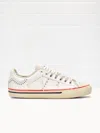 Hidnander Men's Starless Low Moma Art Sneakers In White Canvas White