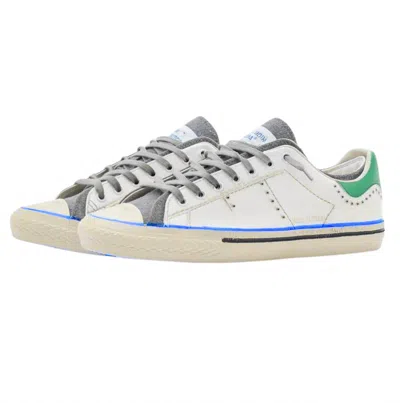 Hidnander Men's Starless Low Moma Art Sneakers In White Smoke Grey