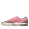 Hidnander Woman Sneakers Blush Size 8 Leather In Rosa Pastello