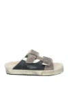 Hidnander Woman Sandals Grey Size 7 Shearling