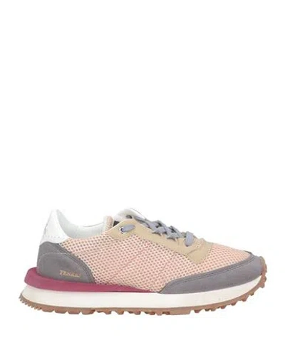 Hidnander Woman Sneakers Apricot Size 8 Textile Fibers In Orange