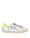 Hidnander Woman Sneakers Beige Size 8 Leather In Beige