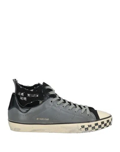 Hidnander Woman Sneakers Black Size 11 Leather, Textile Fibers
