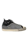 Hidnander Starless Hight Punk Sneakers In Black