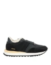 Hidnander Woman Sneakers Black Size 9 Leather, Textile Fibers In Black