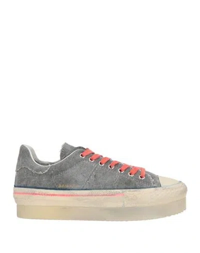 Hidnander Woman Sneakers Grey Size 9 Textile Fibers In Gray