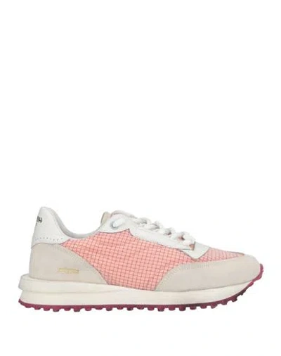Hidnander Woman Sneakers Light Grey Size 10 Textile Fibers, Leather In Multi