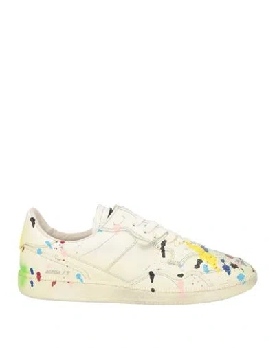 Hidnander Woman Sneakers Off White Size 8 Leather In Multi