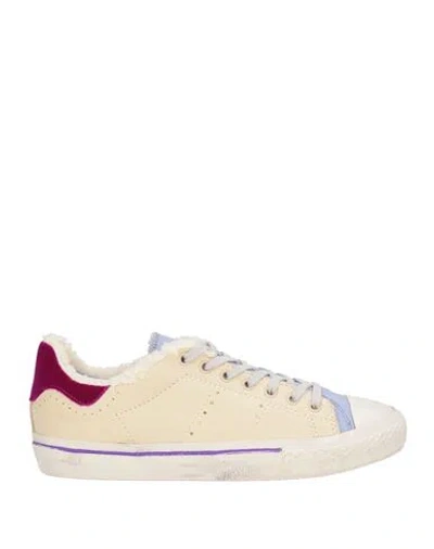 Hidnander Woman Sneakers Off White Size 9 Leather, Synthetic Material