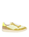 Hidnander Woman Sneakers Pastel Yellow Size 7 Leather In Yellow