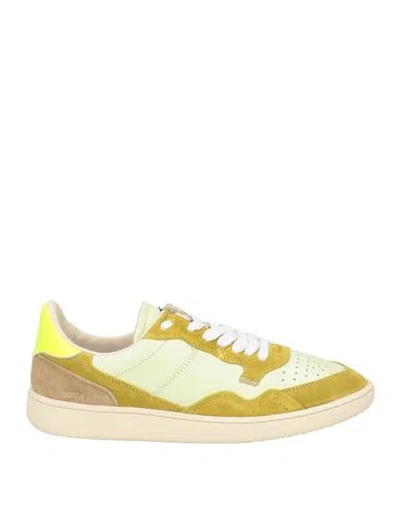 Hidnander Woman Sneakers Pastel Yellow Size 7 Leather