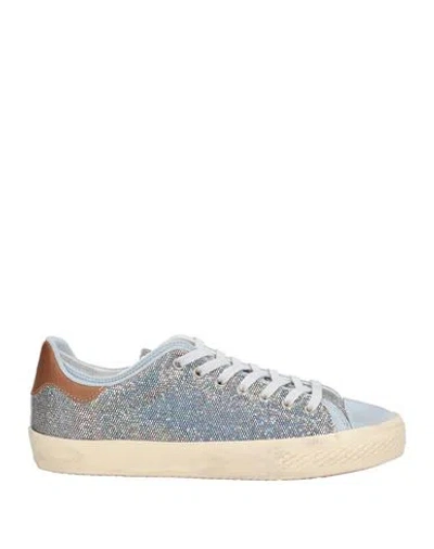 Hidnander Woman Sneakers Light Blue Size 9 Leather
