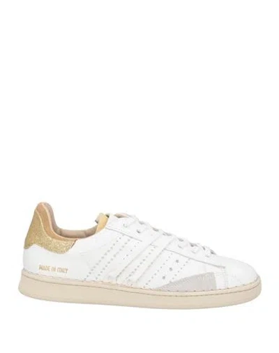 HIDNANDER HIDNANDER WOMAN SNEAKERS WHITE SIZE 7 LEATHER