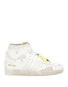 Hidnander Woman Sneakers White Size 8 Leather
