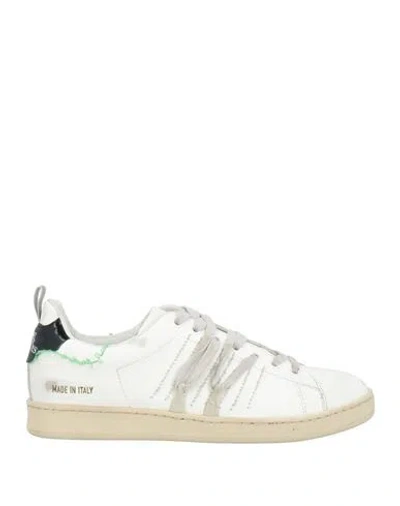 Hidnander Woman Sneakers White Size 8 Leather