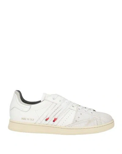 Hidnander Woman Sneakers White Size 8 Leather