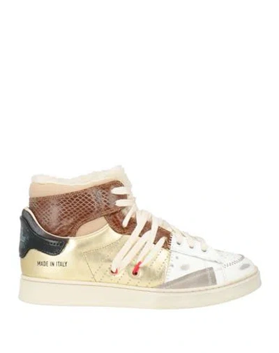 Hidnander Woman Sneakers White Size 8 Leather