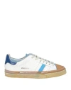 Hidnander Woman Sneakers White Size 8 Leather, Textile Fibers In White