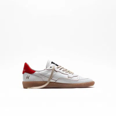 Hidnander Women's Mega T Sneaker In White/red In Multi