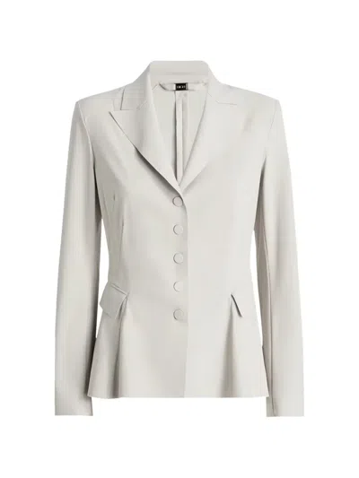 High Blogger Button Fitted Blazer In Multi