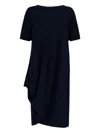 High Caress Midi Dress In Blue