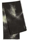 High Chirp Printed Wool Scarf In Black