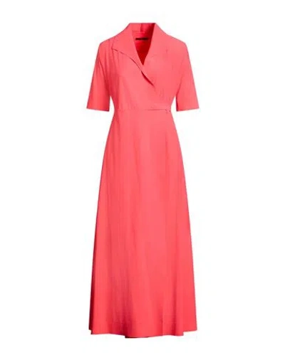 High Clever Woman Maxi Dress Salmon Pink Size 12 Nylon, Elastane