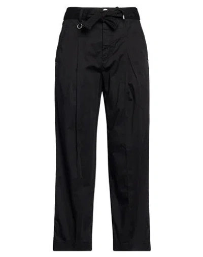 High Courteous Woman Pants Black Size 6 Cotton, Elastane