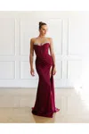 High Couture Mj1000 Prom Fitted Long Formal Corset Evening Dress In Brown