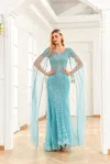 High Couture Nr2263 Prom Long Formal Evening Dress In Blue