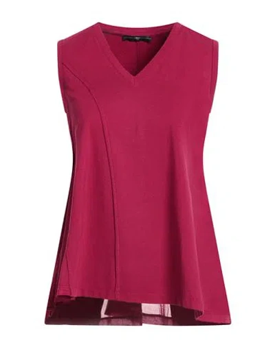 High Cryptic Woman Top Garnet Size L Cotton, Elastane In Pink