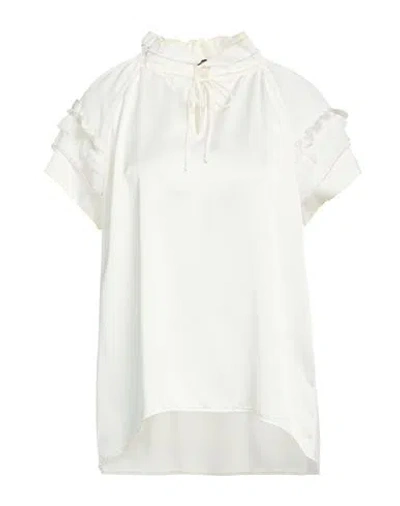 High Embrace Woman Top Ivory Size 12 Polyester In White