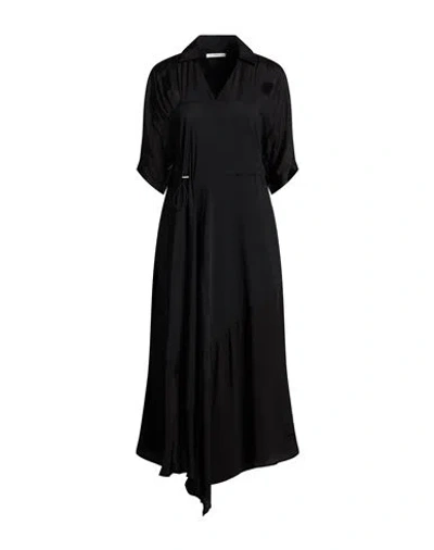 High Flirtatious Woman Maxi Dress Black Size 10 Rayon, Nylon, Elastane