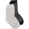 High Heel Jungle Assorted 2-pack Metallic Crew Socks In White