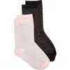 High Heel Jungle Assorted 2-pack Metallic Crew Socks In Black