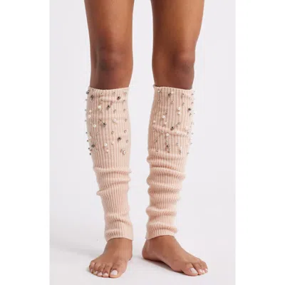 High Heel Jungle Blake Embellished Leg Warmers In Pink