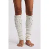 High Heel Jungle Blake Embellished Leg Warmers In White