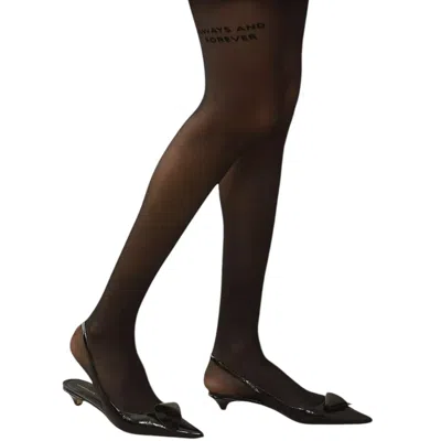 High Heel Jungle By Kathryn Eisman Women's Always And Forever Premium Tights Black
