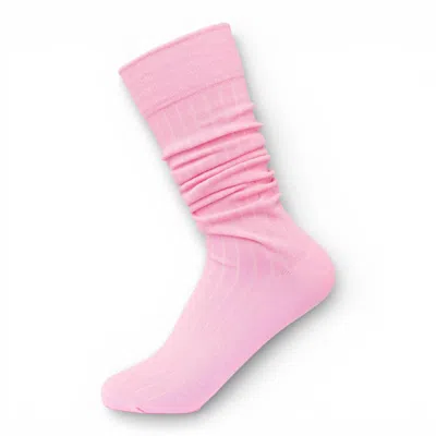 High Heel Jungle By Kathryn Eisman Women's Arcade Fine Knit Sock - Pink