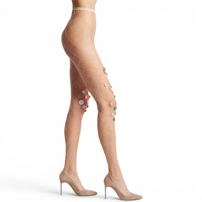 High Heel Jungle By Kathryn Eisman Women's Aurora Tights In Transparent