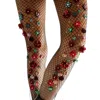 High Heel Jungle By Kathryn Eisman Women's Black Bed Of Roses Fishnet Tights In Black